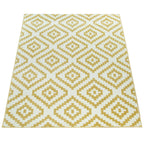 Area Rug Stella Moroccan Diamond Pattern - Pastel Yellow-white - House Of Avana