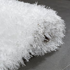 Fluffy White Rug Shaggy for Living Room Soft & Shimmering - House Of Avana