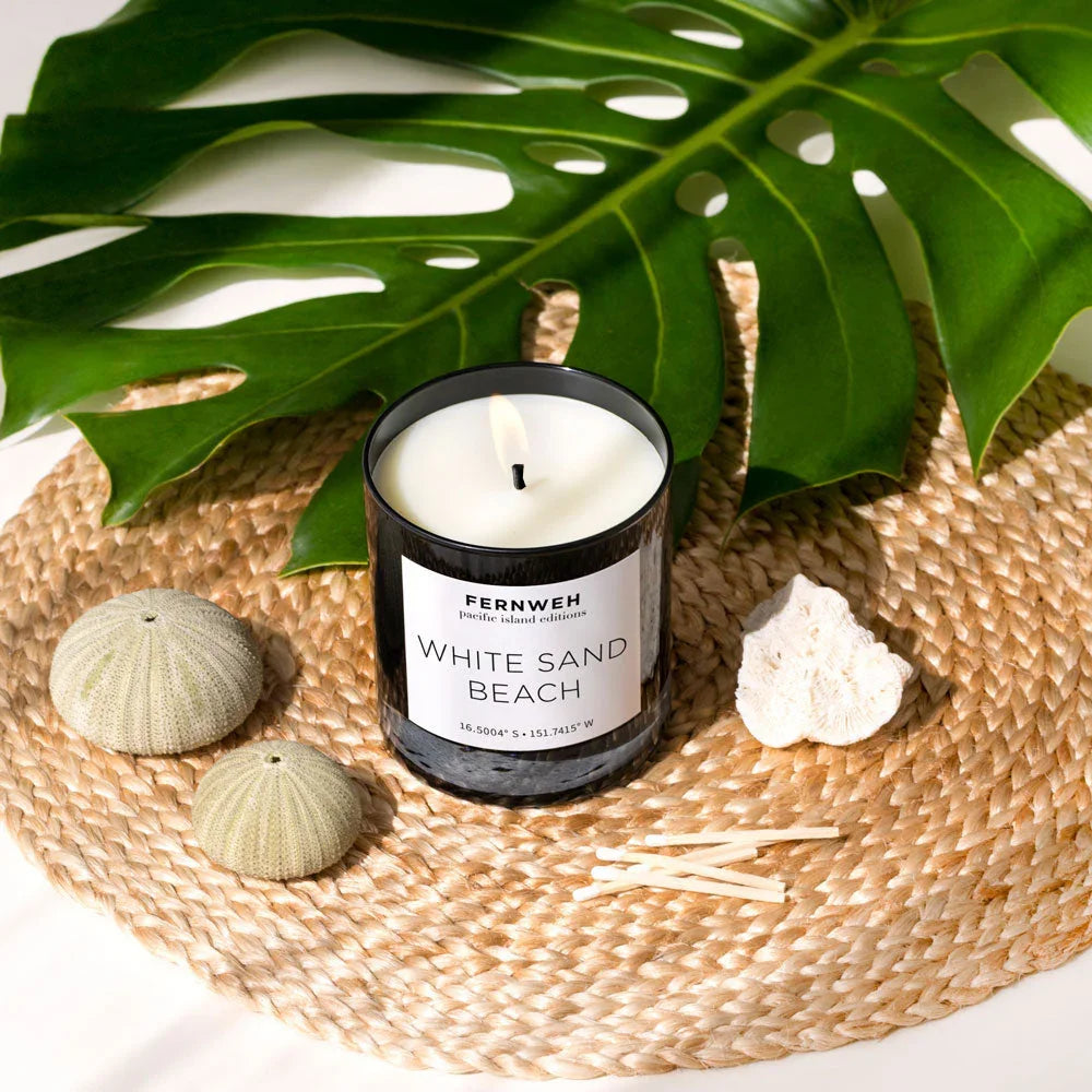 White Sand Beach Scented Soy Candle Fernweh Editions