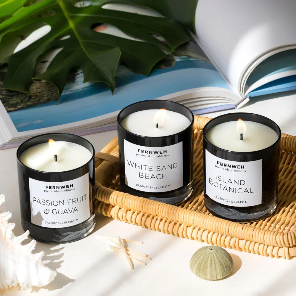 White Sand Beach Scented Soy Candle Fernweh Editions