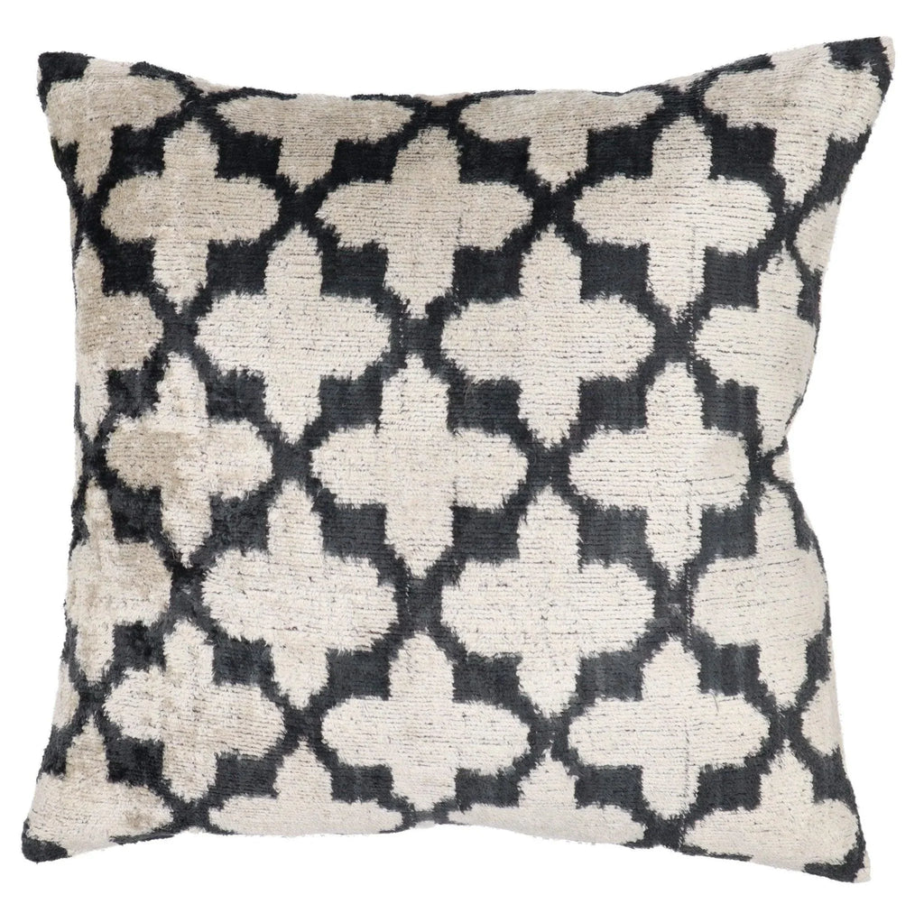 Canvello Throw Back Blavk & White Cushion for Sofa | X in (40 X Cm), front view - House Of Avana