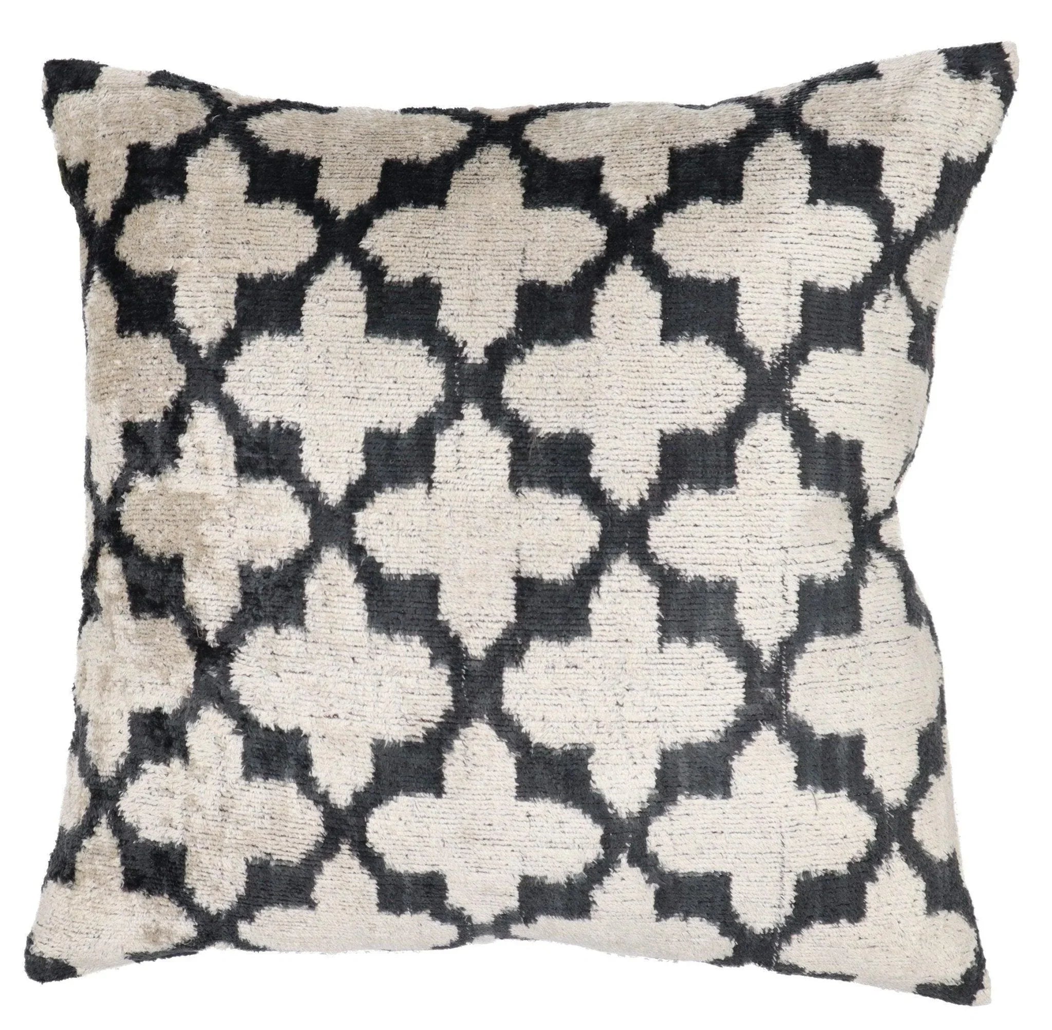 Canvello Throw Back Blavk & White Cushion for Sofa | X in (40 X Cm), front view - House Of Avana