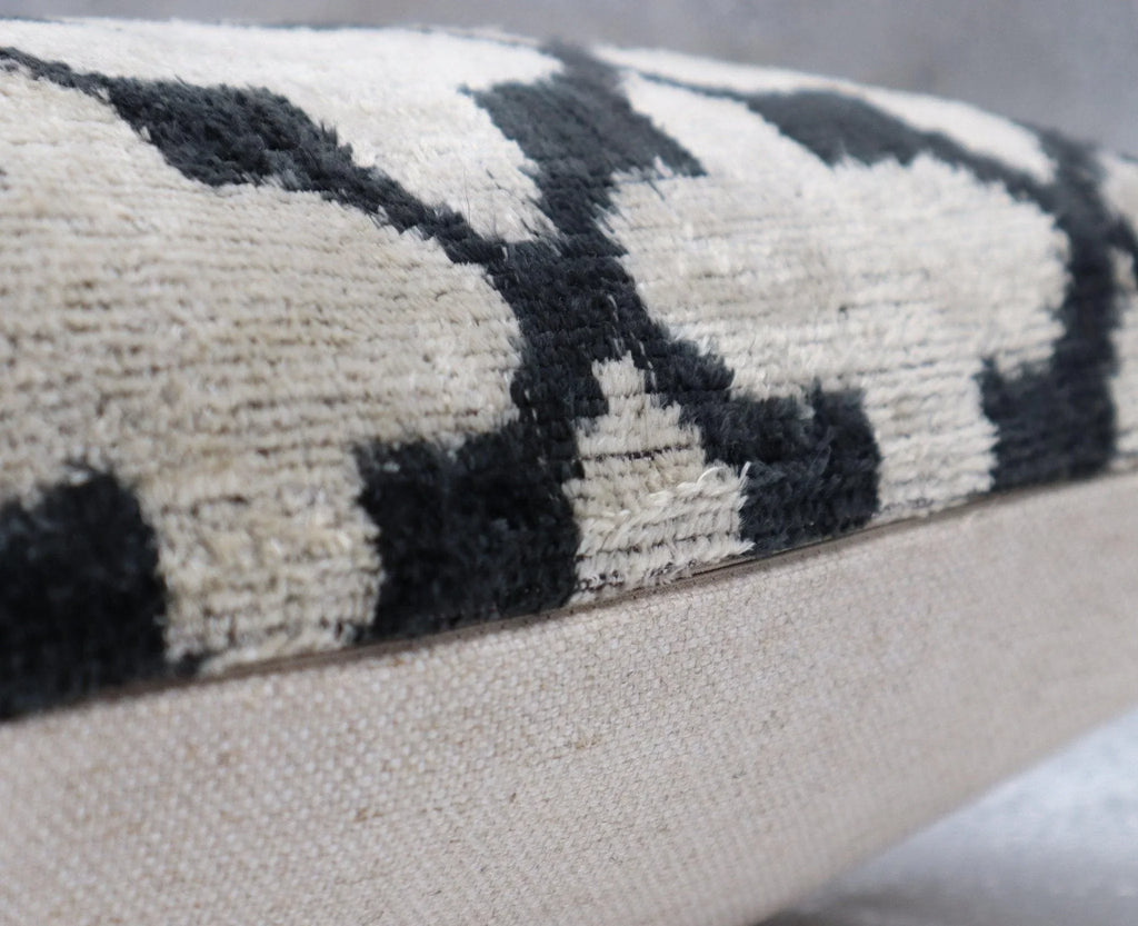 Canvello Throw Back Blavk & White Cushion for Sofa | X in (40 X Cm), lifestyle image - House Of Avana