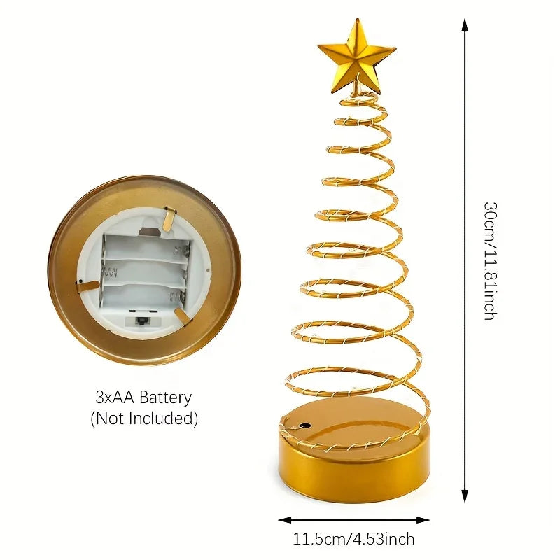Glass Star Tree Topper with Warm White Twinkling Lights - House Of Avana