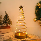 Glass Star Tree Topper with Warm White Twinkling Lights - House Of Avana