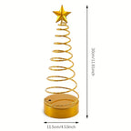 Glass Star Tree Topper with Warm White Twinkling Lights - House Of Avana