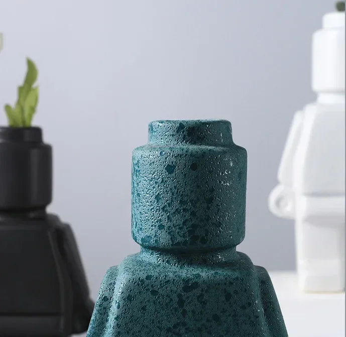 Vase - Decorative Ceramic White, alternate view - House Of Avana