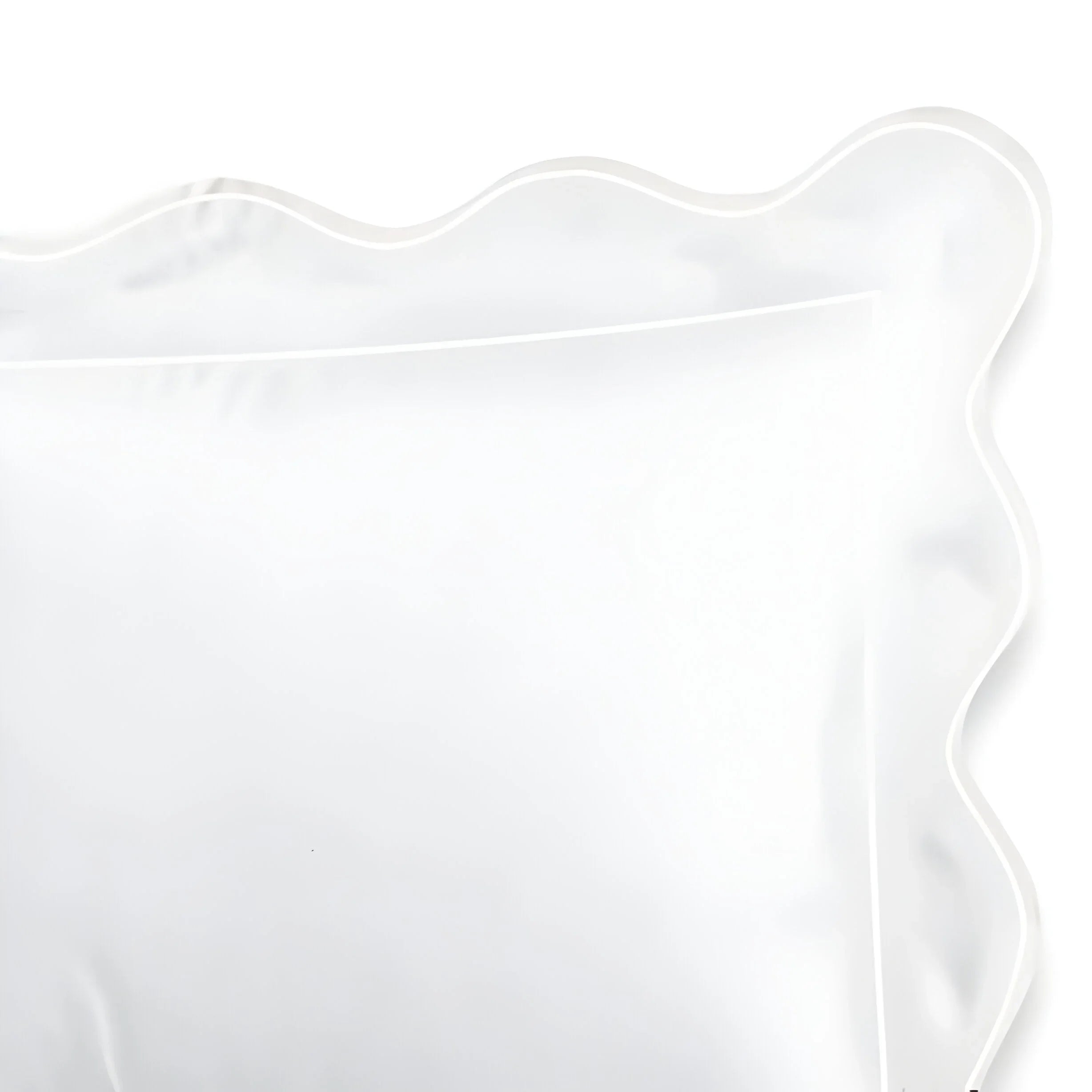 400TC Cotton Scallop Embroidery & Border Sateen Solid Duvet Cover Set PushpLinen