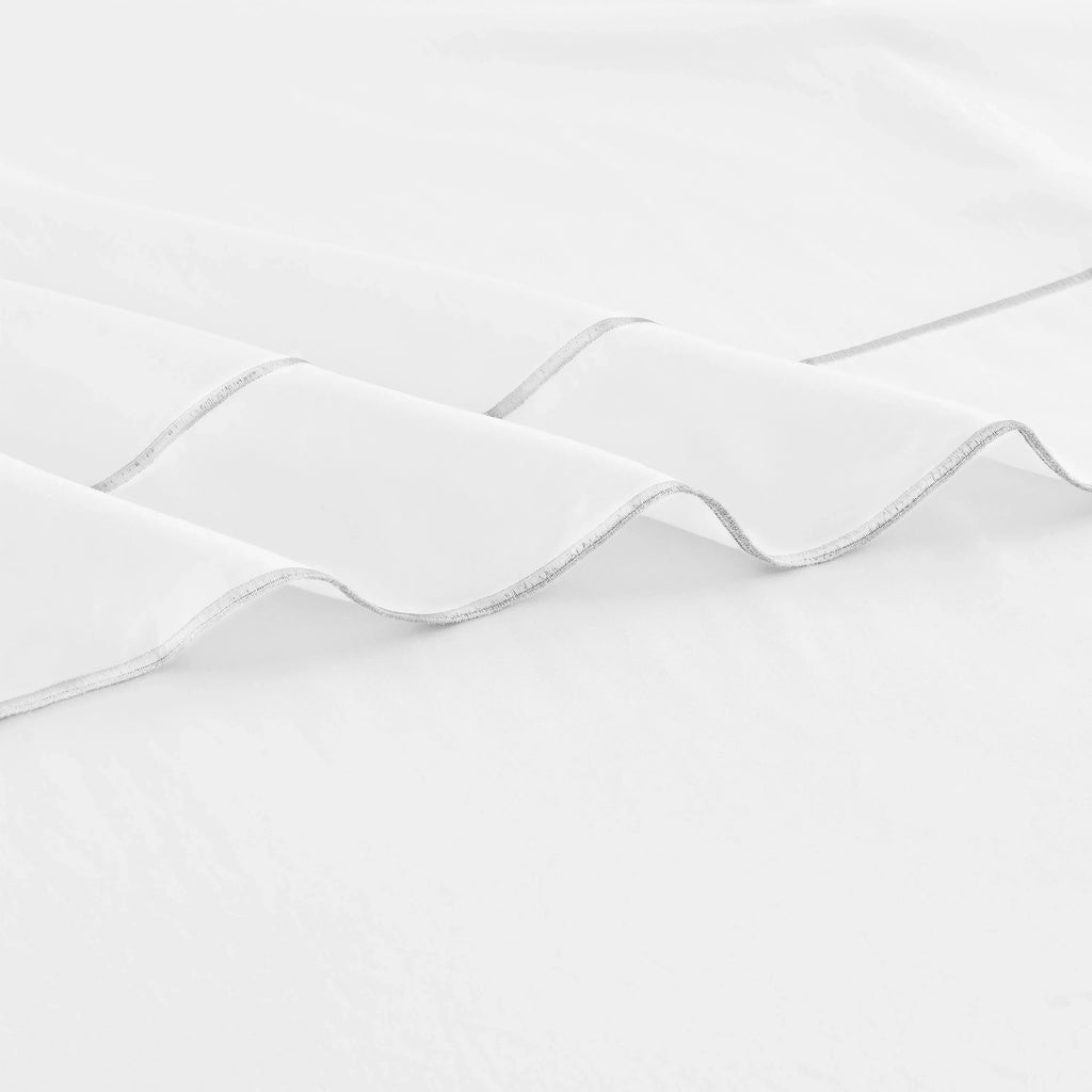 600 Thread Count Framed Sateen Embroidered Cotton Sheet Set Mélange Home