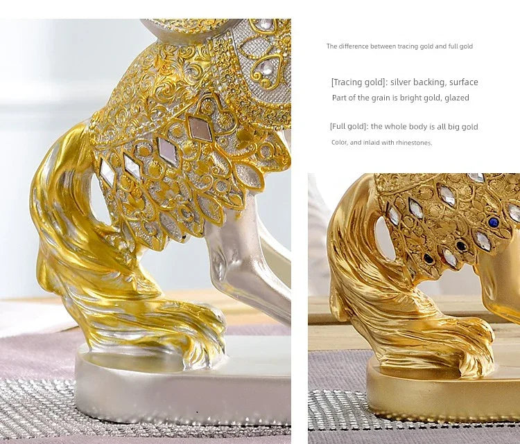 Win Instant Success European Style Living Room Fortune Wine Cabinet Decorations - House Of Avana