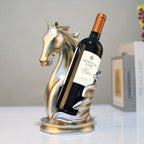 Wine Rack - Modern Horse Head Wooden