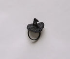 Witch Hat Napkin Ring – Handmade Halloween Table Decor – Black Woven Boho Napkin Holder – Spooky Fall Party Accent – Hostess Gift Idea Payton James