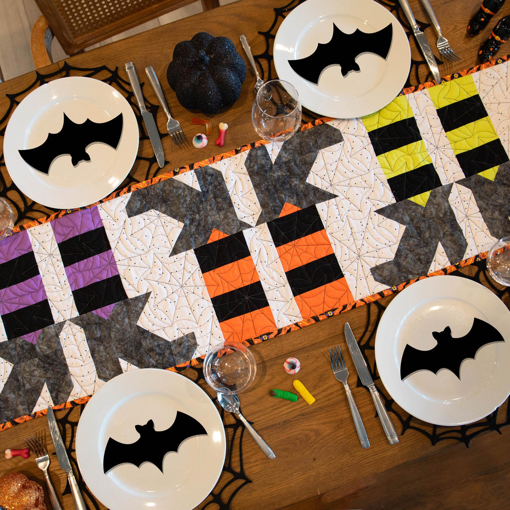 Witches Feet Table Runner Precut Quilt Kit Block Party Quilt Co