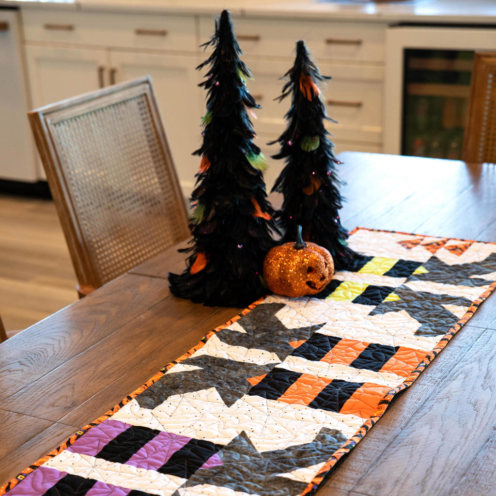 Witches Feet Table Runner Precut Quilt Kit Block Party Quilt Co