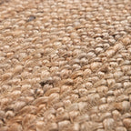 Jute Rug Kaia Hand-Woven with Natural Fibers in Wooden Brown RugYourHome
