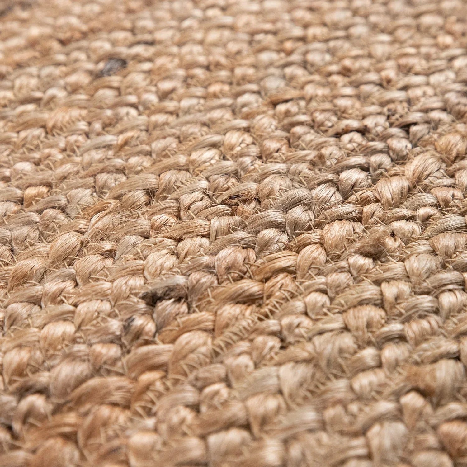 Jute Rug Kaia Hand-Woven with Natural Fibers in Wooden Brown RugYourHome