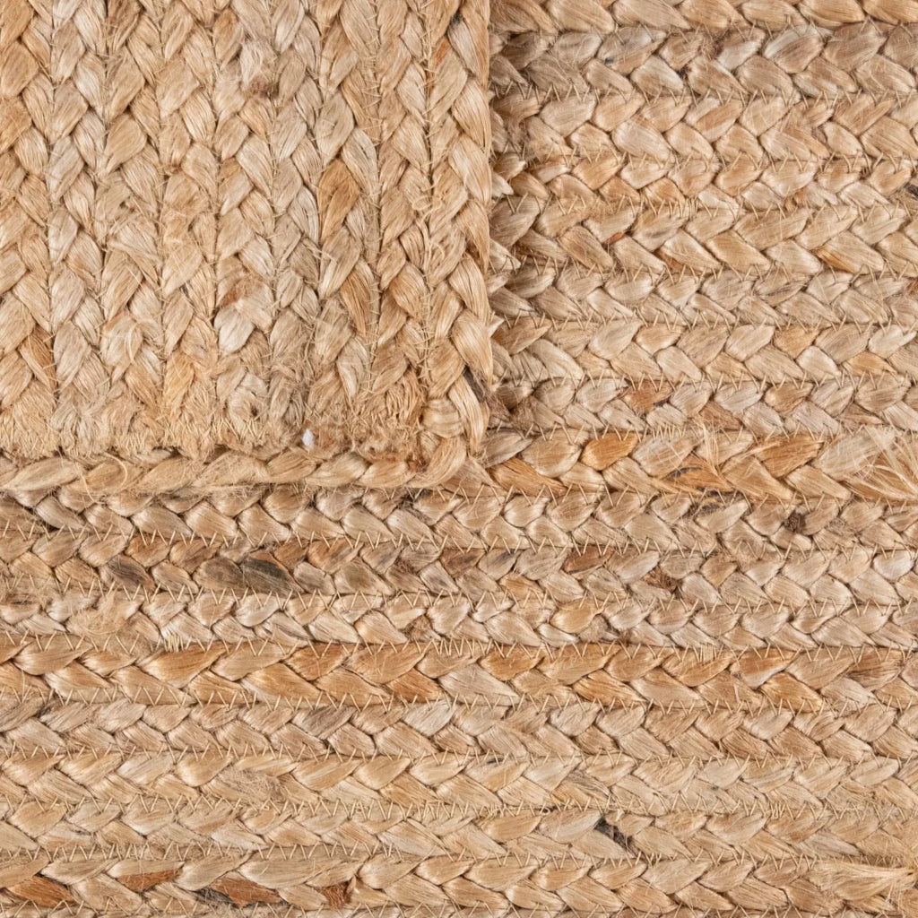 Jute Rug Kaia Hand-Woven with Natural Fibers in Wooden Brown RugYourHome
