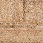 Jute Rug Kaia Hand-Woven with Natural Fibers in Wooden Brown RugYourHome
