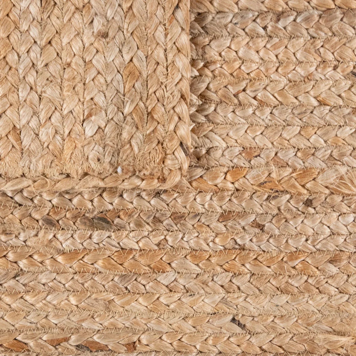 Jute Rug Kaia Hand-Woven with Natural Fibers in Wooden Brown RugYourHome