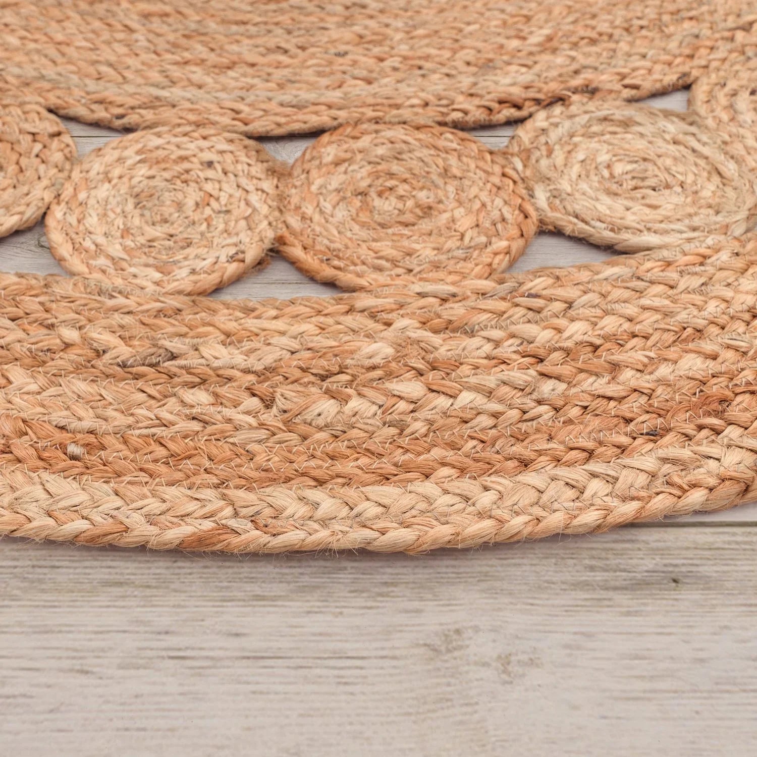 Boho Rug Kaia Hand-Made with Natural Colors & Jute Fibers RugYourHome