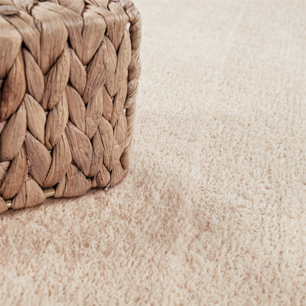 Soft Area Rug with Anti-Slip Backing Washable - Beige RugYourHome