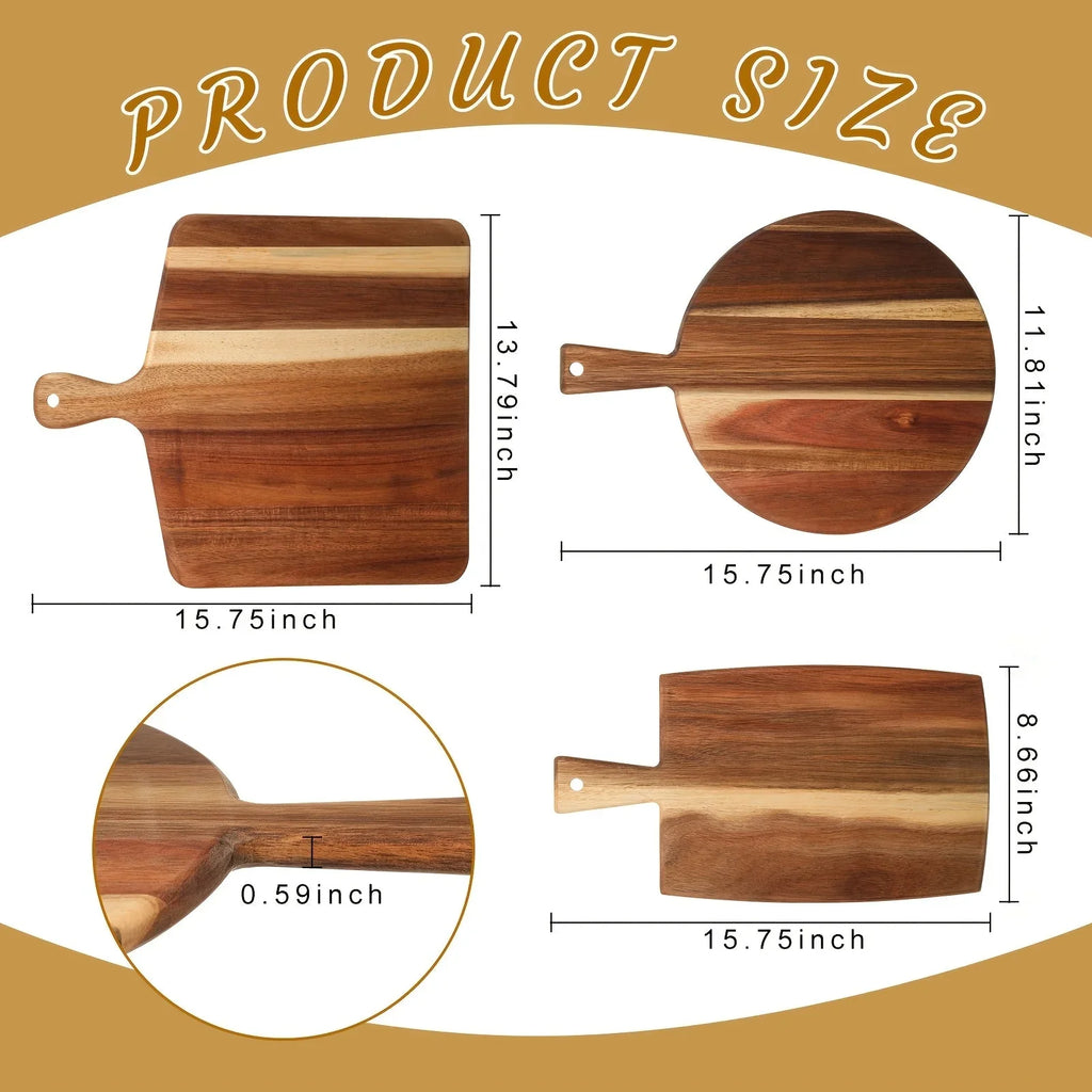 Acacia Wood Cutting Board Set - House Of Avana