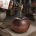 A Randomly Styled Natural Wood Aroma Diffuser with Elegant Wood Grain, Non-Flammable, Perfect Gift Choice - Enhances Air Quality, Apple-Shaped Fragrance Diffuser with Natural Wood Texture, Suitable for Home, Car, Office, Bath House Of Avana [[SKU:HOA-FRG-003]]