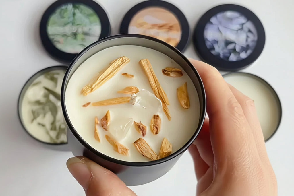 2 Pack Handmade Sage & Holy Wood Soy Wax Candles - Long-lasting 12+ Hour Burn Time, Crystal Clear Glass... - House Of Avana