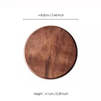 S Free Custom Engrave Solid Walnut Wood Coaster Round Beech Wood Cup Mat Durable Heat Resistant Tea... - House Of Avana