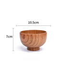 Jujube Wood Bowls Small Solid Salad Tableware, alternate view - House Of Avana