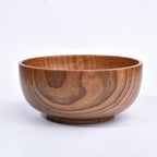 Jujube Wood Bowls Small Solid Salad Tableware, lifestyle image - House Of Avana