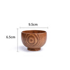 Jujube Wood Bowls Small Solid Salad Tableware, product packaging - House Of Avana