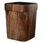 A Plastic Wood-grain Trash Can for the Kitchen, Hotel, Bedroom, Bathroom, Ktv, and Office., texture detail - House Of Avana