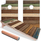 Wood Panels - Cornhole Board Wrap - Set of 2 Lone Star Art