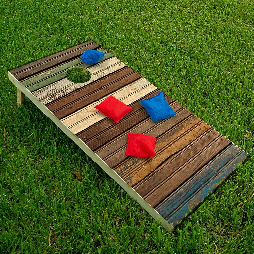 Wood Panels - Cornhole Board Wrap - Set of 2 Lone Star Art