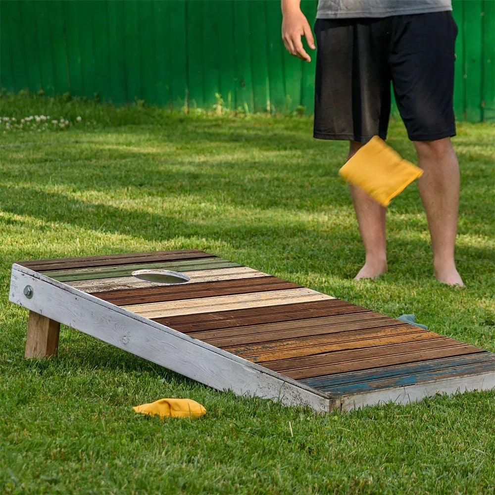 Wood Panels - Cornhole Board Wrap - Set of 2 Lone Star Art