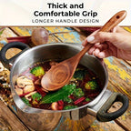 S Premium Teak Wood Cookware Set- Non-stick Friendly, Heat-resistant, Ergonomic Handle, Comfortable... - House Of Avana