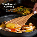 S Premium Teak Wood Cookware Set- Non-stick Friendly, Heat-resistant, Ergonomic Handle, Comfortable... - House Of Avana