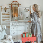 24 Inch White Spindle Wood Shelf Decor Steals