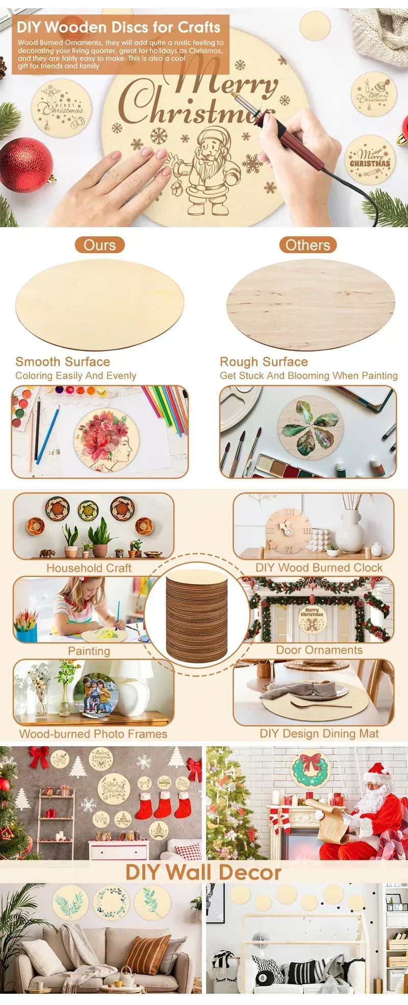 Wood Slices - Natural Wood Round