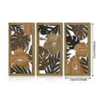 Wall Pediment - Nordic Wood Tropical, back view - House Of Avana