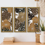 Wall Pediment - Nordic Wood Tropical, front view - House Of Avana