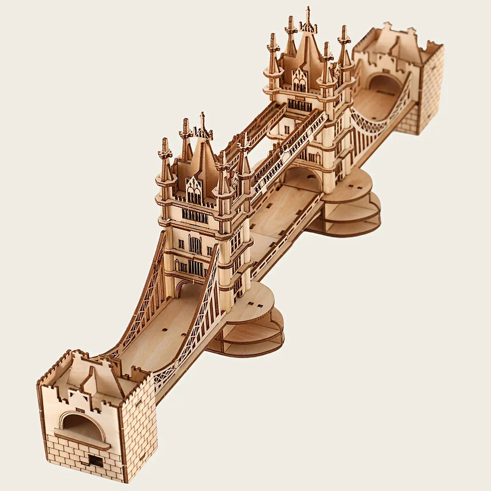 3D Model of The London Bridge, Made from Wood, DIY Puzzle Gift, Perfect for The Festive Season House Of Avana [[SKU:HOA-XMS-048]]