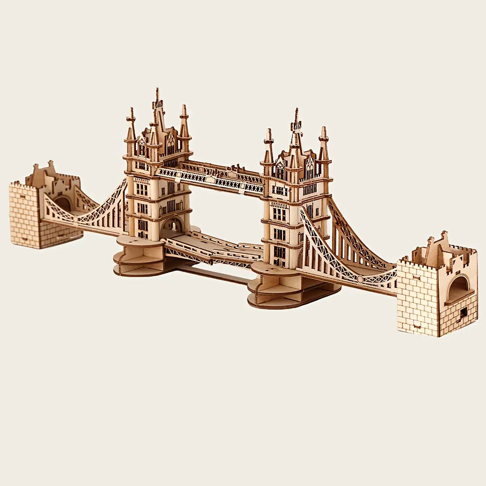 3D Model of The London Bridge, Made from Wood, DIY Puzzle Gift, Perfect for The Festive Season House Of Avana [[SKU:HOA-XMS-048]]