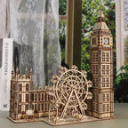 3D Wooden Puzzle, Big Ben Model Kit DIY Building Blocks, Desktop Clock, Creative Gift for Home Decor, Unique Christmas Gift for Family, Halloween Party Favors House Of Avana
