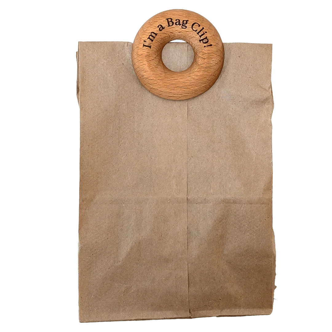 Wooden Bag Clip Zero Waste Outlet