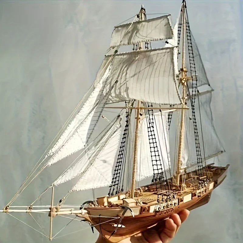 "Wood Assembly ""Harko"" Classical Western Boat Kit Educational Science Making Assembly Boat Model" House Of Avana [[SKU:HOA-XMS-032]]