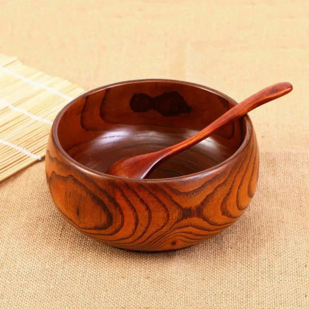 Natural Wooden Bowl - House Of Avana [[SKU:HOA-KAC-008]]