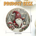 6pcs Christmas Gnome Wooden Coasters Set - Heat-Resistant, Decorative Drink Mats with Festive Designs for Home and Cafe Use House Of Avana