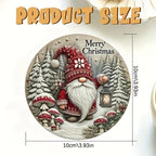 6pcs Christmas Gnome Wooden Coasters Set - Heat-Resistant, Decorative Drink Mats with Festive Designs for Home and Cafe Use House Of Avana